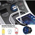 thumbnail image 4 of Speravity Enchufe de de coche ABS, a prueba de polvo, carga rápida, Interruptor táctil USB Dual, RV, barcos, yates, accesorios de toma de Gafas de moto Luz azul Speravity VI016789-01B, 4 of 6