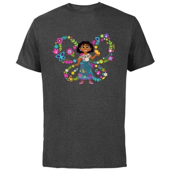 Disney Encanto Mirabel Madrigal Big Butterfly - Short Sleeve Cotton T-Shirt for Adults - Customized-Charcoal