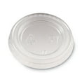 thumbnail image 2 of Dixie PL10CLEAR Plastic Portion Cup Lid Fits 1 oz. Portion Cups - Clear (4800/Carton), 2 of 6