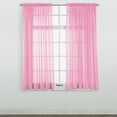 thumbnail image 2 of Collections Etc Stylemaster Elegance Sheer Voile Panel, 60" x 63”, Bubblegum, 2 of 3