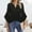 507_Black, variant on Dyfzdhu Chiffon Blouses for Women Dressy Casual Ruffled 3/4 Sleeve Tops Business Work Shirts Blouse Black