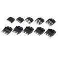 thumbnail image 1 of Hair Clipper Combs Guide Kit Plastic Hair Trimmer Guards Attachments Black Hair Salon Tool Set of 8 / 10PCS, 1 of 9