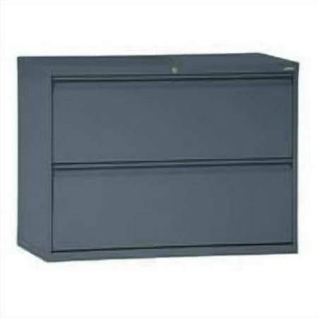 Sandusky Lee LF8F362-02 800 Series 2 Drawer Lateral File Cabinet, 19.25" Depth x 28.375" Height x 36" Width, Charcoal