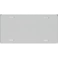 thumbnail image 1 of 0.040 White Metallic Blank Metal License Plate, 1 of 2