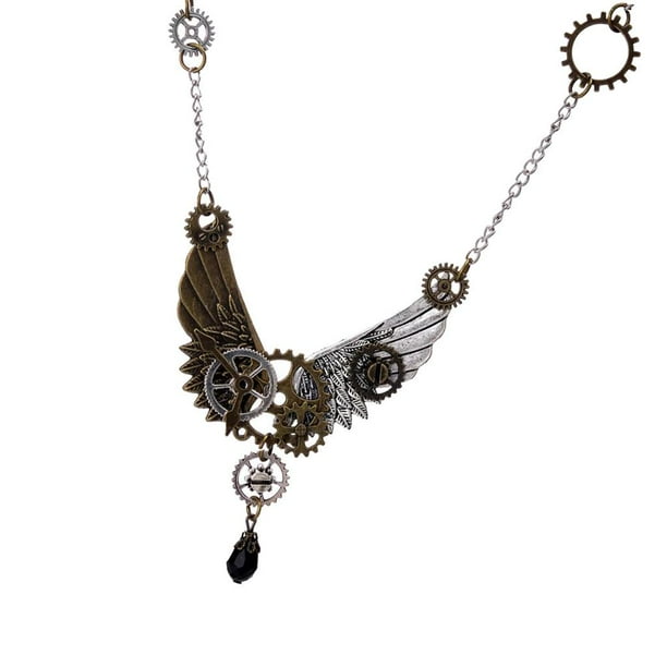 Colgante de La Del Engranaje de La Aleación Del de Steampunk con Grande Del Collar