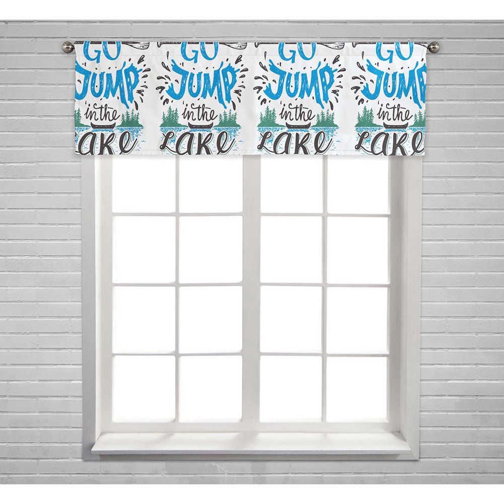PKQWTM Go Jump Lake Lake House Rustic Wall Lakeside Cottage Window