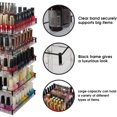 thumbnail image 3 of LMHF Nail Polish Organizer, 5 Tier Acrylic 360 Rotating Display Rack Stand Makeup Cosmetics Storage Box Carousel Shelf with Black Iron Guard, Hold Up to 310 – MK302-5, 3 of 5