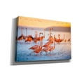 thumbnail image 2 of Epic Graffiti 'Wading Flamingos' by Jonathan Ross, Canvas Wall Art, 60"x40", 2 of 8
