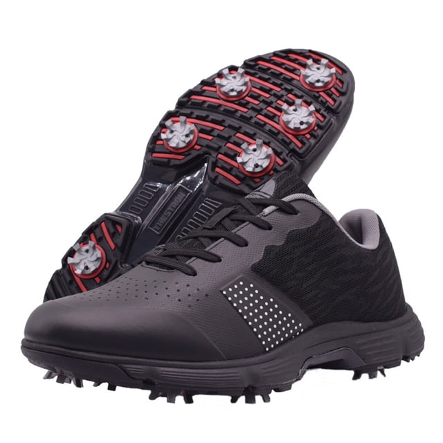 Zapatos de golf para hombre talla 8.5-11 malla transpirable suela de goma antideslizante