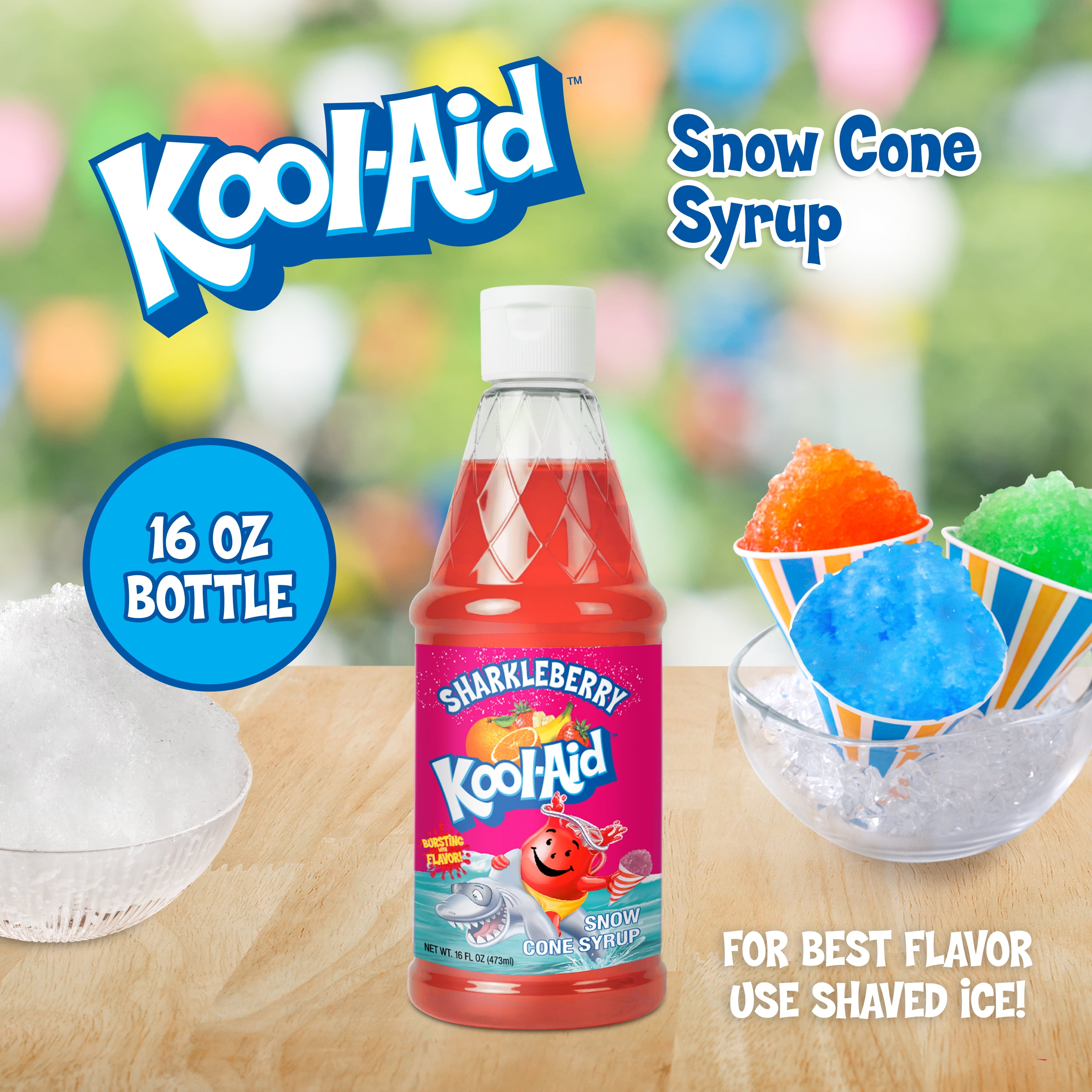 Kool-Aid 16-Oz. Snow Cone Syrup, Sharkleberry