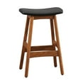 thumbnail image 1 of Wooden Counter Height Stool In Black And Brown, Set of 2, 1 of 4