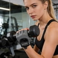 thumbnail image 4 of Half-Finger Fitness Gloves With Wrist Strap Fingerless Workout Gloves Gym Gloves Training Gloves Silicone Palm Padding, 4 of 6