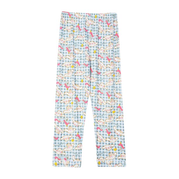 Anime Pajamas Pants Women's Girls Cartoon Cat All Character Print Flannel Lounge Sleep Bottoms Pajama Pants Christmas Halloween