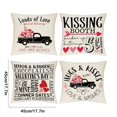 thumbnail image 3 of Wzzjkit Home Decor 4PC Valentine's Day for Girlfriend Pillow Cushion Home Printing Pillow Set Sofa Bedside, 3 of 6
