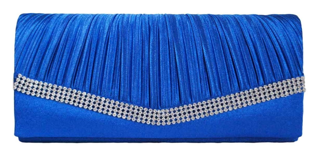 blue clutch purse