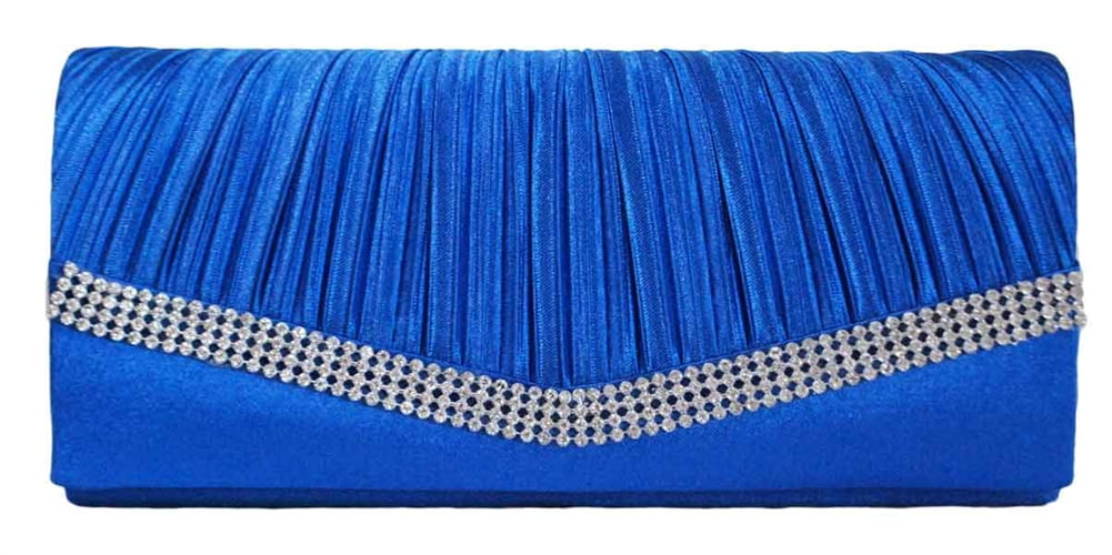 cobalt blue clutch purse