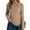 Khaki, variant on WTOBBY Women's Fashion Round Neck Solid Color Pullover Long Sleeve Casual Top, Comfort Knit Tee with Soft Fabric, Everyday Essential for Layering,Army Green L