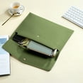thumbnail image 1 of QTOCIO File Folders Waterproof Leather Envelopes Case Folder Document Case Bag Pouch File Bag Document Storage Document Holders With Removable Hand Strap, 1 of 4