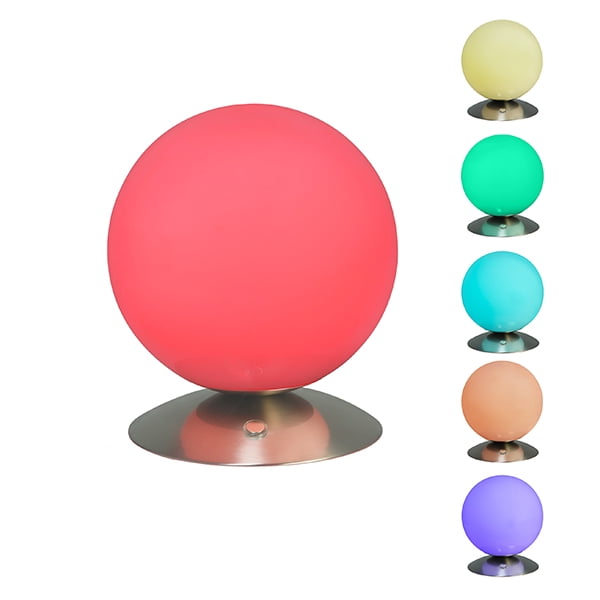 Tradeopia 8-Inch LED Glowing Ball Night Light | RGB Touch Control with 5 Color Changing Modes | Easy Plug & Play, No Assembly Needed | Ideal for Home & Office Decor