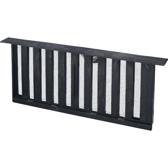 Air Vent 93805 16 x 8 in. Plastic Foundation Vent With Slider- Black