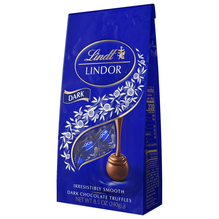 Lindt Lindor Dark Chocolate Candy Truffles, 8.5 oz. Bag - Walmart.com