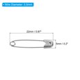 thumbnail image 2 of Pasadores de Seguridad Unique Bargains Niquelado 0.87 pulgadas Tono Plateado 400uds, 2 of 5