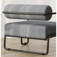 thumbnail image 5 of Living Room Sling Accent Armchair Metal Sofa Chair Balcony Leisure Chair(Gray), 5 of 6