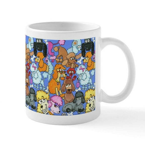CafePress - Oodles Of Poodles! Mug - 11 oz Ceramic Mug - Novelty Coffee Tea Cup