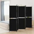 thumbnail image 1 of vidaXL 5-Panel Room Divider Black 250x200 cm Fabric, 1 of 5