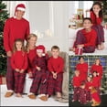 thumbnail image 2 of Pijamas a juego de Navidad para Familia, ropa de rojo de Navidad, casa, fiesta, padre, mamá y yo, pijama de niño, 2 of 3