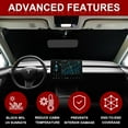 thumbnail image 3 of 2WIN2BUY Car Windshield Sunshade for Tesla Model 3/Y,Blocks UV & Heat Foldable Windshield Cover Sunshade,Reflective Front Window Sun Shade Cover, 3 of 7