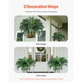 thumbnail image 5 of VEVOR Artificial Ferns 2 Pcs, Natural Spread Diameter 43-47 Inch, Large Hanging Artificial Boston Ferns, Fake Plant Wall Decor with 50 Branches, Faux Fern for Home and Office (Flowerpot Unincluded), 5 of 9