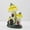 Yellow, variant on koolsoo Mushroom House Garden Figurine Decoration Craft Miniature Fairy Garden Accessories for Courtyard Terrace Lawn Patio Flowerpot Pink