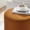 thumbnail image 5 of Ottoman Accent Chair, Reddish Brown Natural, Velvet, French Living Lounge Cafe Lobby Hospitality Restaurant, Modern Contemporary Boutique HB36615, 5 of 8