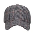 thumbnail image 5 of Mens Baseball Caps Plaid Print Adjustable Unisex Hat Fall Winter Seasons Running Workouts Outdoor Sports Grey One Size, 5 of 5