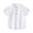 White, variant on Esaierr 1-6T Boys Solid Colour T-Shirt Summer Short Sleeve Tees, Stand Collar Cotton Shirt for Kids Baby Toddler