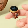 thumbnail image 4 of Waterproof Smart Touch Counting Ring with OLED Display - Portable Rechargeable Digital Counter, Automatic Screen Lock, Adjustable Silicone Band, 9999 Max Count, Stylish Burgundy Design for Muslim, 4 of 6