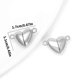 thumbnail image 3 of Rustproof Heart Magnetic Jewelry Clasp Easy Install Stainless Steel Charm Connector for Bracelet Chains and Pendants Steel color, 3 of 5