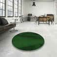 thumbnail image 3 of Ahgly Company Indoor Round Patterned Green Area Rugs, 5' Round, 3 of 6