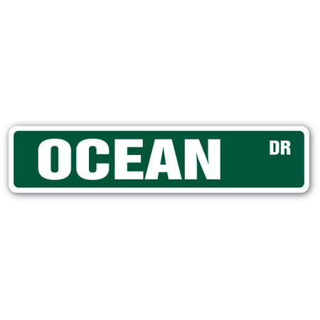 OCEAN DRIVE Street Sign Florida California Hawaii Texas vacation | Indoor/Outdoor |  18