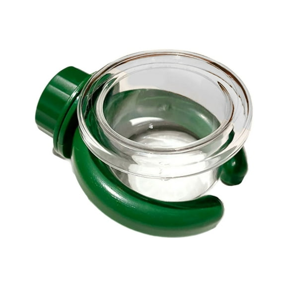 Aurgiarme Clear Bird Feeding Cup with Clamp Spill Proof Bird Cage Food and Water Feeder Bowl for Parrots and Small Animals