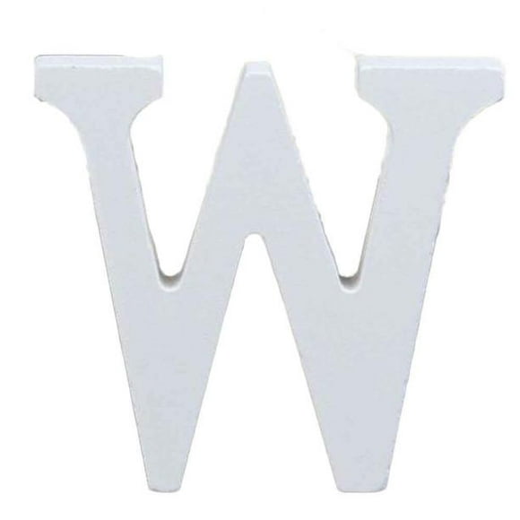 XZNGL Elastic Bands Wood Wooden Letters White Alphabet Wedding Birthday Party Home Decorations W