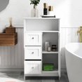 thumbnail image 2 of UV-Painted White Standing Cabinet | Versatile for Bathroom, Kitchen, or Living Room | Provide a Stable and Elegant Storage Option, 2 of 4