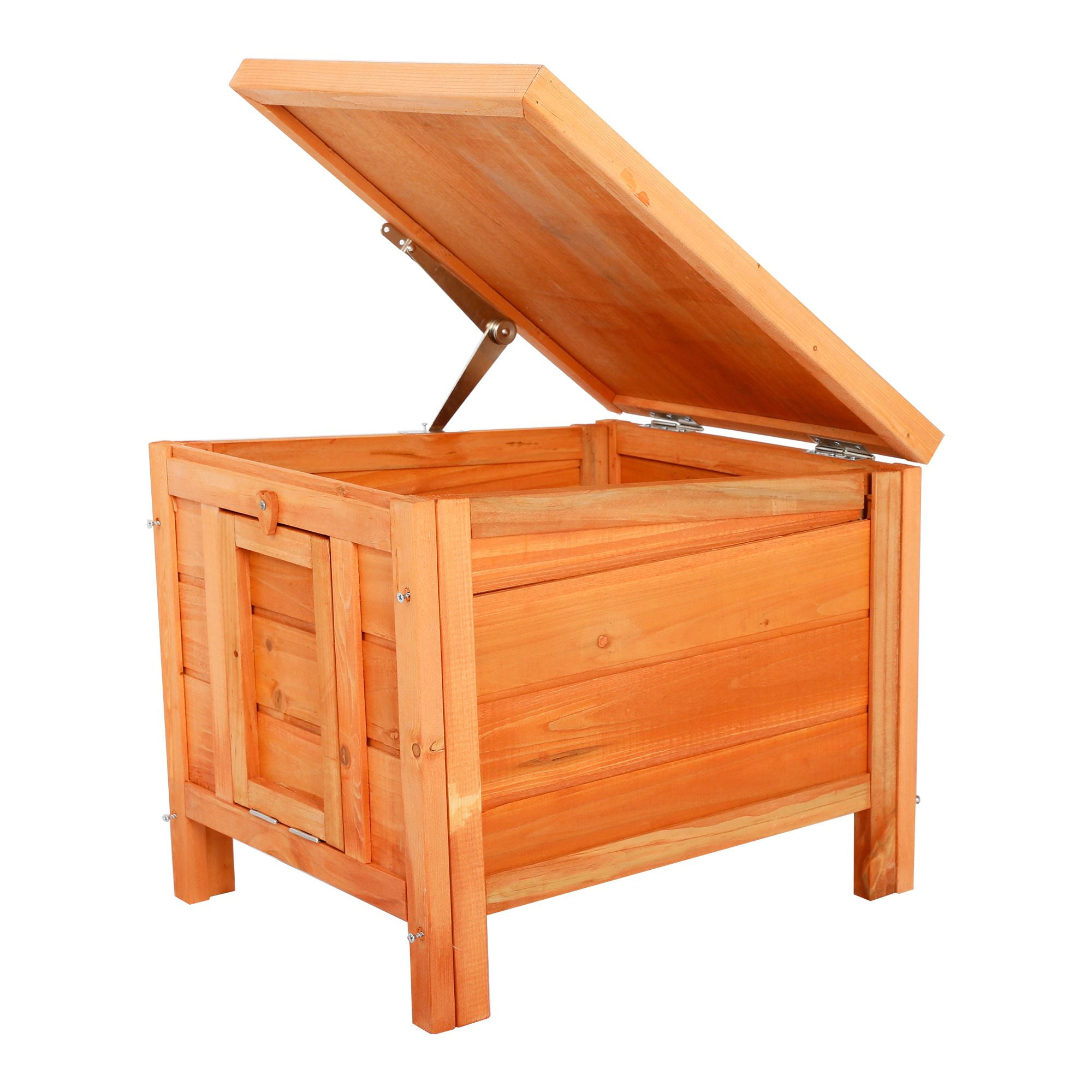 Pefilos 20" Rabbit Hutches for Outdoor, Indoor Wood Cat House Bunny Cage Small Animal Pet Cages, Orange Pefilos 20" Rabbit Hutches for Outdoor, Indoor Wood Cat House Bunny Cage Small Animal Pet Cages, Orange