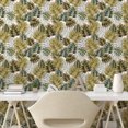 thumbnail image 2 of Ambesonne Monstera Peel & Stick Wallpaper for Home, Urban Jungle Leaves Exotic, 13"x72", Khaki Green Brown Grey, 2 of 5