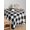 Black, variant on Black and White Plaid Table Cloth, Farmhouse Checkered Buffalo Waterproof Tablecloth for Square Tables, Reusable Washable Fabric Table Cover for Restaurant Kitchen Dining Tables 60"x60"