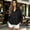 Z1_Black, variant on VISALY Women Oversized Trench Coat Plaid Lined Lapel Long Sleeve Button Down Casual Crop Jacket Fall Lightweight Trendy Outwear with Pockets Beige L