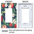 thumbnail image 3 of Yayeee Rocker Switch Wall Plate 1-Gang 4.6"x2.9" Home Decorative Outlet Cover, Blue Apple Pattern, 3 of 6