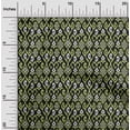 thumbnail image 1 of oneOone Silk Tabby Fabric Ogee & Paisley Ikat Decor Fabric Printed BTY 42 Inch Wide, 1 of 4