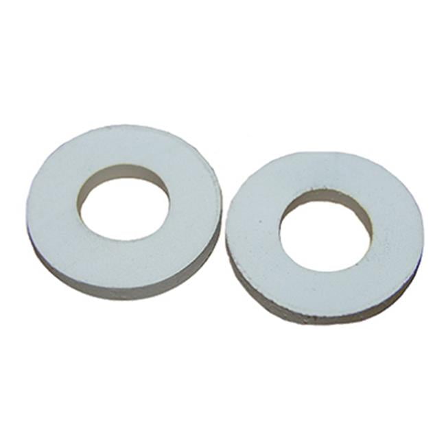 021755 2 Pack, White Rubber Toilet Seat Hinge Mounting Washers Pack